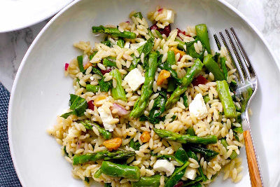 Summery Orzo & Asparagus